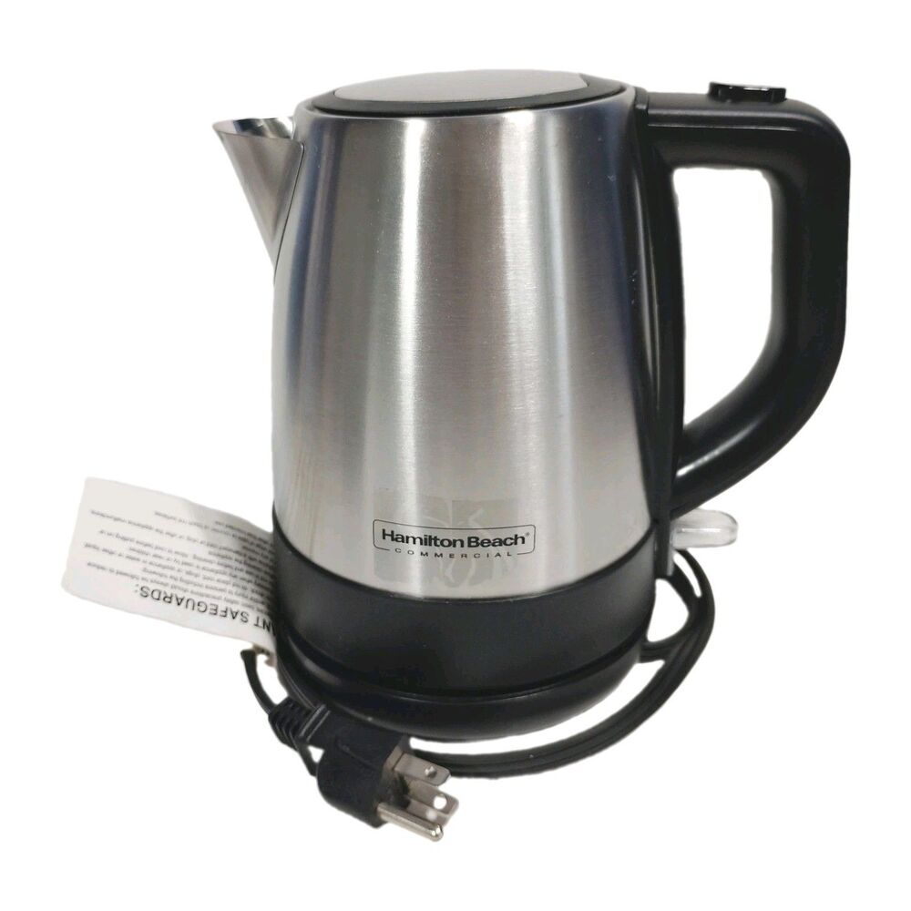Hamilton Beach Commercial 1L Electric Kettle HKE110 Hot Pot Boiler Stainless